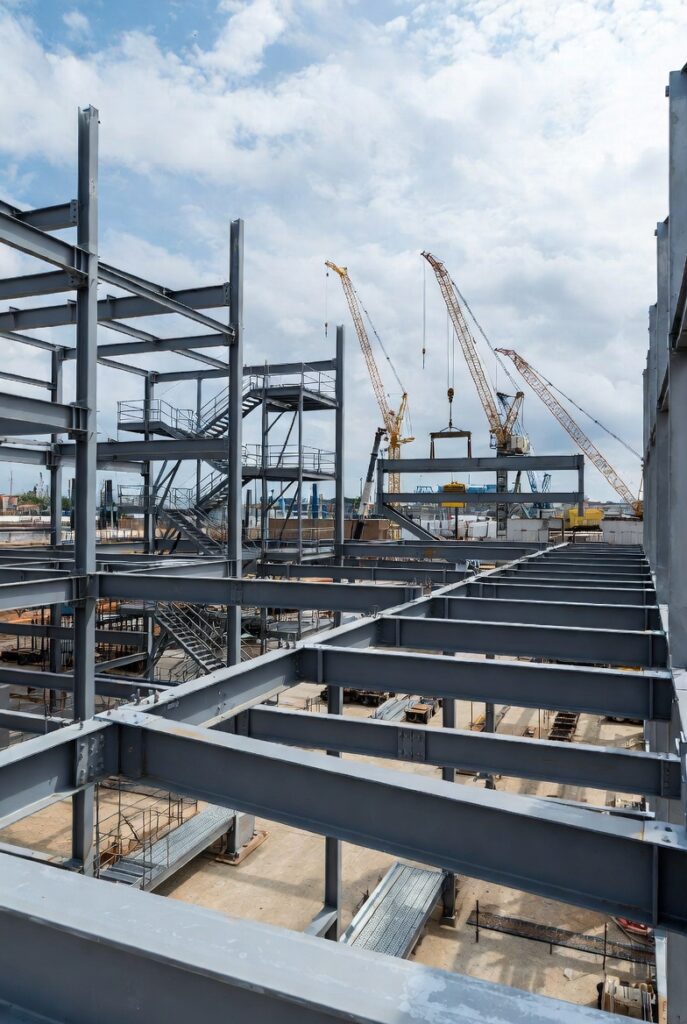 Structural fabrication and erection works for industrial and commercial projects by Anagha Infrastructure
